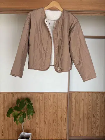 MARIS STELLA 베이지 리버서블 자켓