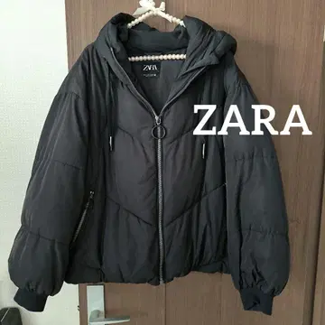 ZARA 충전솜 다운 자켓 후드 부착