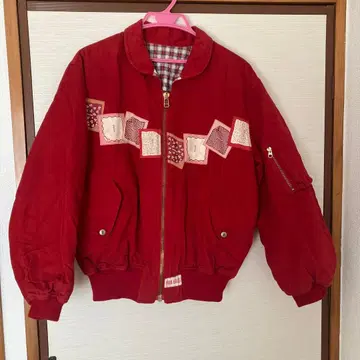 PINK HOUSE 빨간색 봄버 자켓