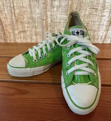 미국제 올스타 에나멜 별 CONVERSE 그린 4-1/2