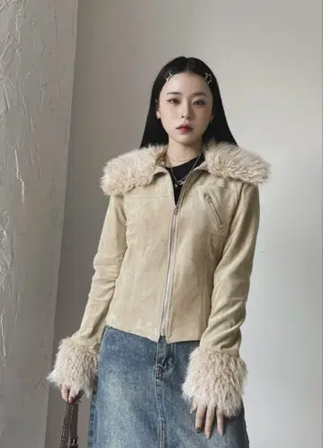 y2k 퍼 자켓 라이너 아카이브 페어리 그런지