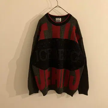 90s 이탈리아제 ICEBERG 니트 스웨터 울 3D니트