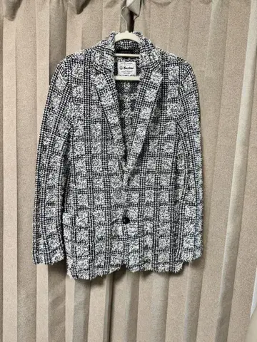 BARNEYS NEWYORK 체크 무늬 자켓 베스트 세트