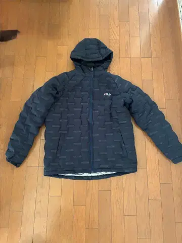 FILA 후드 부착 네이비 다운 자켓 LL