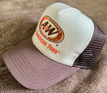 에이앤더블유 엔더 A&W 메쉬 캡 브라운 갈색