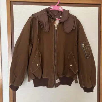 PINK HOUSE 후드 부착 브라운 점퍼