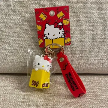 *새상품 헬로키티전 한정판 러버 입체 키링 산리오 키티