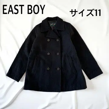EAST BOY 차콜 그레이 블랙 피 코트 사이즈 11 이스트 보이