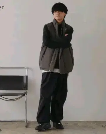 WYM LIDNM 다운 베스트 L 사이즈 올리브 그린
