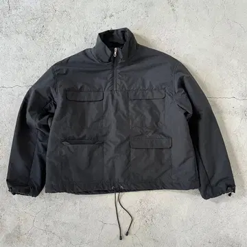 ETHOS 블랙 하프 지퍼 자켓 L anorak