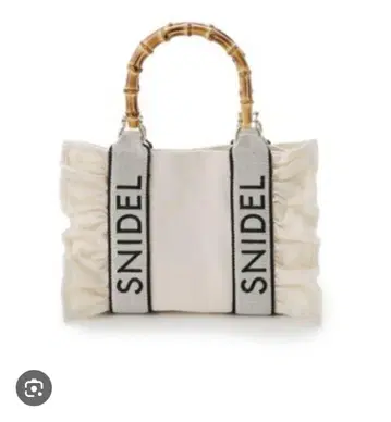 snidel 프릴로고뱀부백 아이보리
