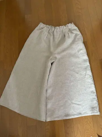 린넨 가우초 팬츠 그레이