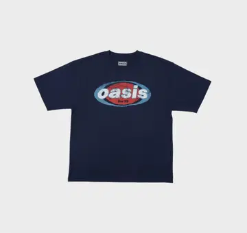 새상품 즉시 발송 oasis 로고 T셔츠 네이비 M 사이즈