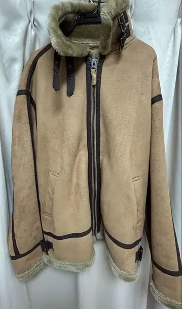 남성용 무스탕 자켓 3L