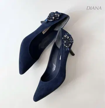 DIANA 다이애나 하이힐 펌프스 스웨이드 비쥬 24.5cm