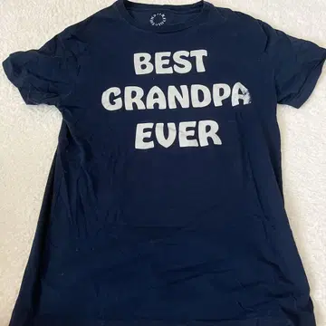 BEST GRANDPA EVER 티셔츠 S 네이비