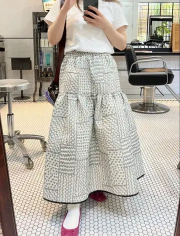 티어드 플레어 스커트