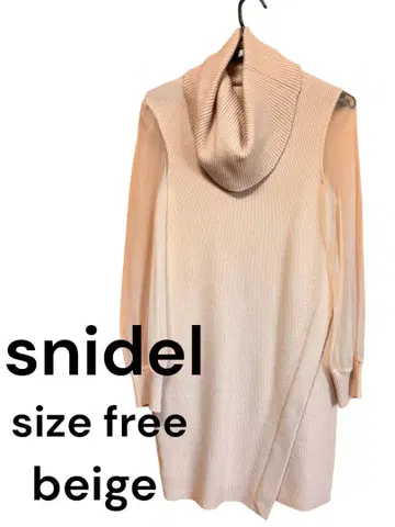 snidel 니트 시스루 원피스