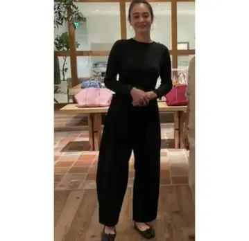 RHC 와이드 치노 팬츠 블랙 S