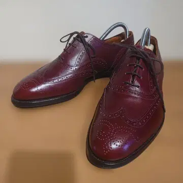 공휴일 한정 가격 Tricker's 버건디 윙 팁 7.5