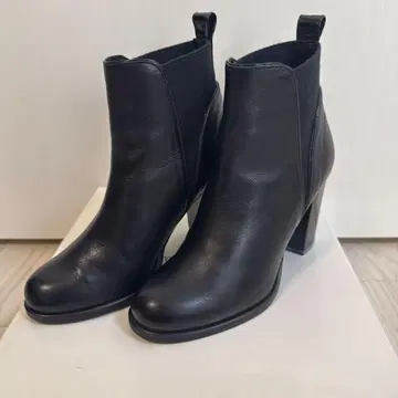 블랙 사이드 고어 부츠 츠모리치사토 워크 21.5cm 새상품급