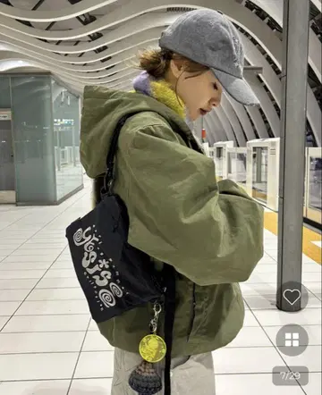 nugu hoop hiyori 퀼팅 지퍼 후드티