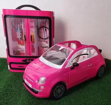 바비 옷장 오픈카 인형 가방 행거 목걸이 세트