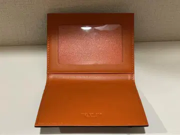 ATELIER SAB FOR MEN 오렌지 블랙 이단 접이식 명함지갑
