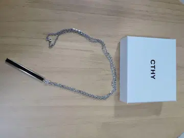 CTHY 오브젝트 네크리스 로듐 실버