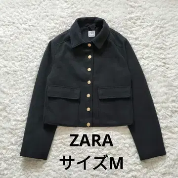 자라 ZARA 골드 버튼 숏 자켓 네이비 M