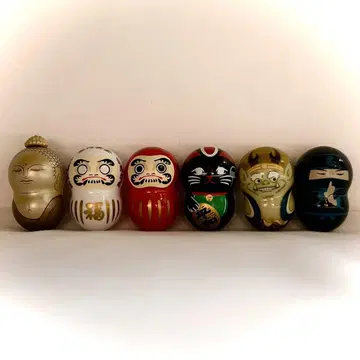 쿠-너츠 JAPAN 재팬 6개 세트 대불 달마 마네키네코 뇌신 닌자