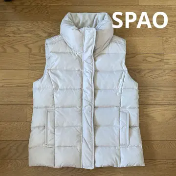 SPAO 아이보리 베스트 다운 S 사이즈 미사용에 가까운