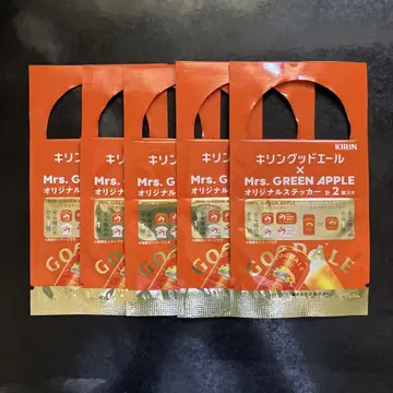 KIRIN Mrs. Green Apple 스티커 미개봉 5팩 세트