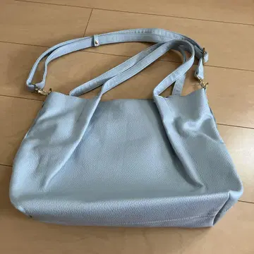 라이트 블루 숄더백