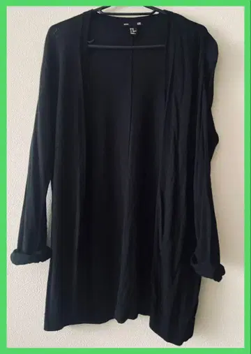 [미사용에 가까운 XS 사이즈 선착순] H&M 롤업 긴팔 가디건