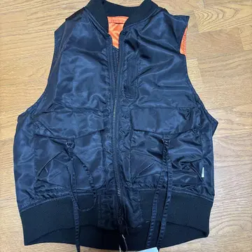 AVIREX 여성용 MA-1 베스트 M 사이즈 블랙