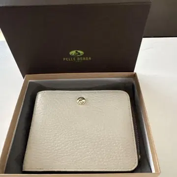 PELLE BORSA 화이트 접이식 지갑