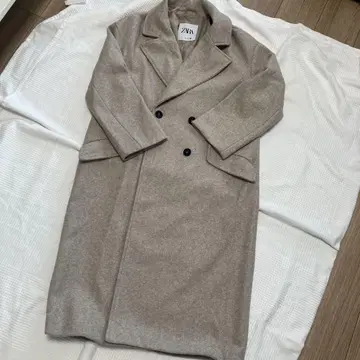 ZARA 베이지 롱 코트 S