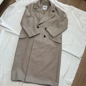 자라 베이지 롱 코트 S
