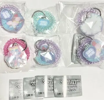 파워퍼프걸 스프링 밴딩 키링 6세트