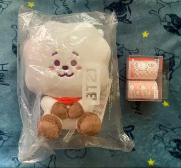미개봉 새상품 [ BT21 RJ ] 봉제 인형 & 헤어롤러