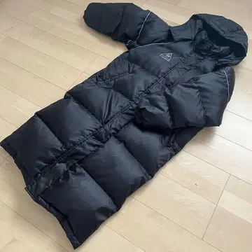 르꼬끄 두꺼운 벤치 코트 롱 다운 코트 페더 L 블랙