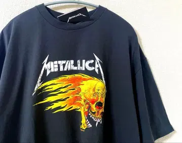 METALLICA 메탈리카 파이어 스컬 락 T셔츠 XL