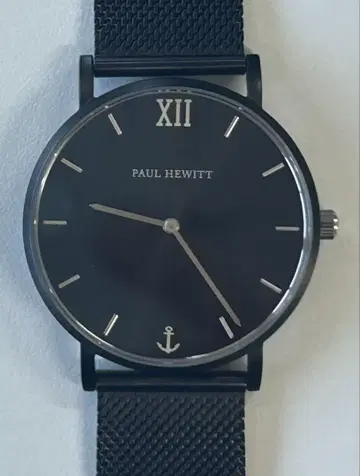PAUL HEWITT 블랙 아날로그 손목시계