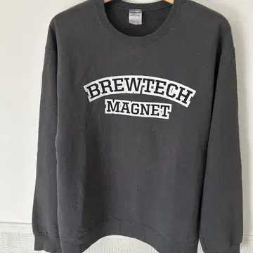 Brewtech Magnet 블랙 맨투맨 L 사이즈