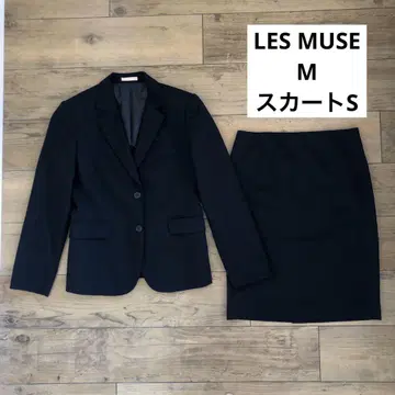 LES MUSE M 비즈니스 스커트 수트 블랙