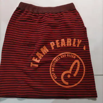 TEAM PEARLY 스트라이프 골프 스커트