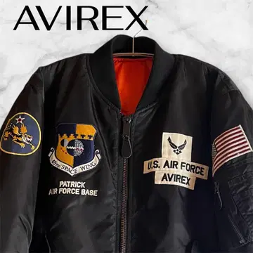 AVIREX 아비렉스 MA-1 플라이트 자켓 새상품급 블랙 L