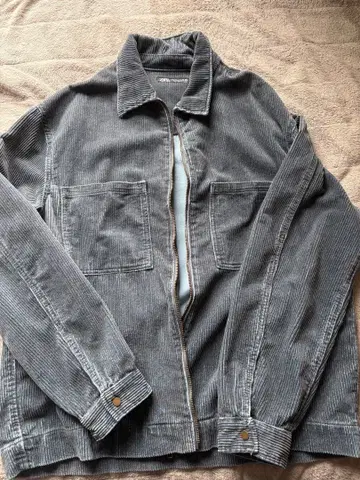 ZARA 블루 코듀로이 자켓