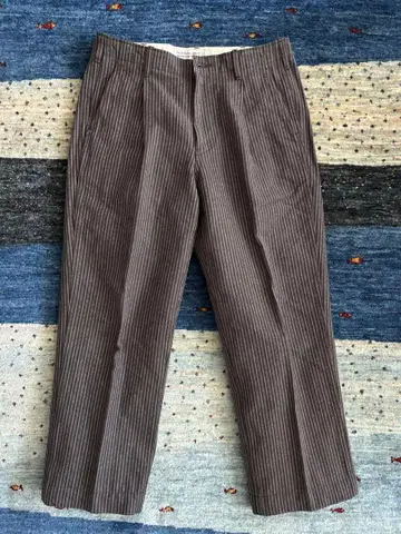 BONCOURA LIMITED STRIPE COTTON TROUSERS
